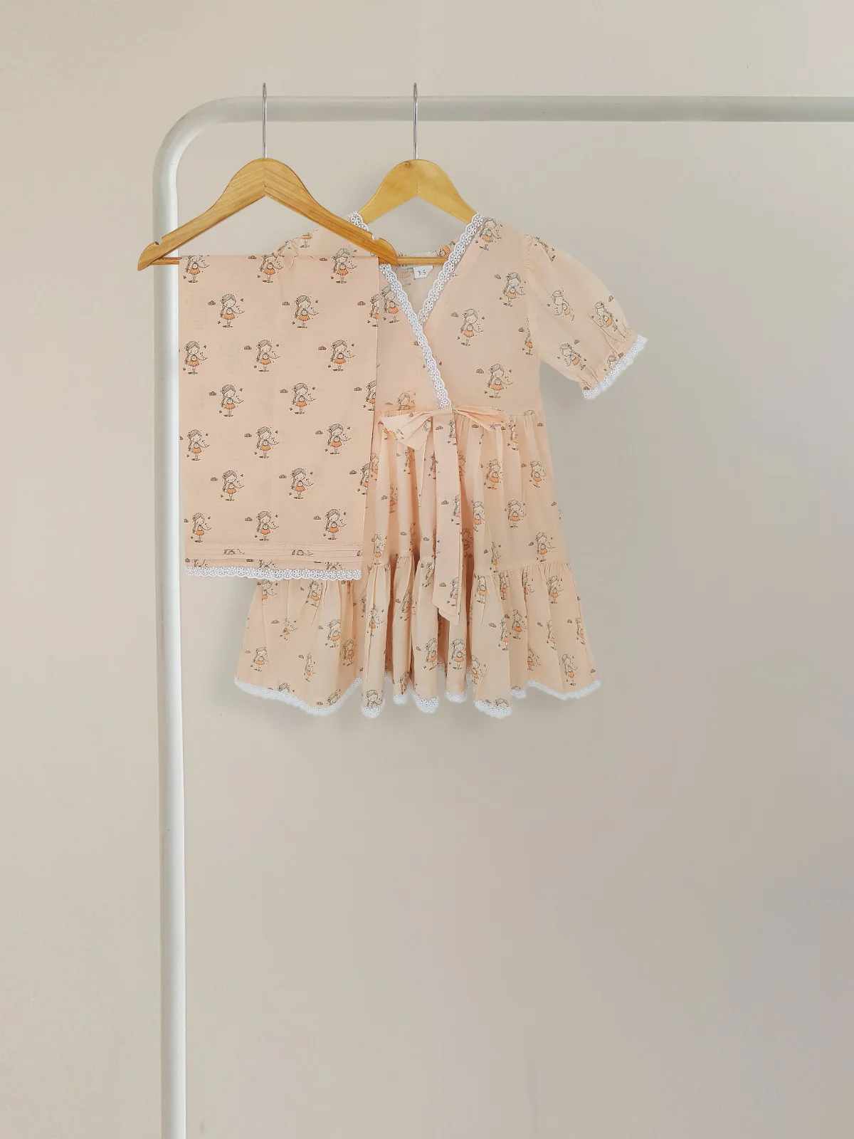 Agha Noor Kids Frock and Pants -KD022